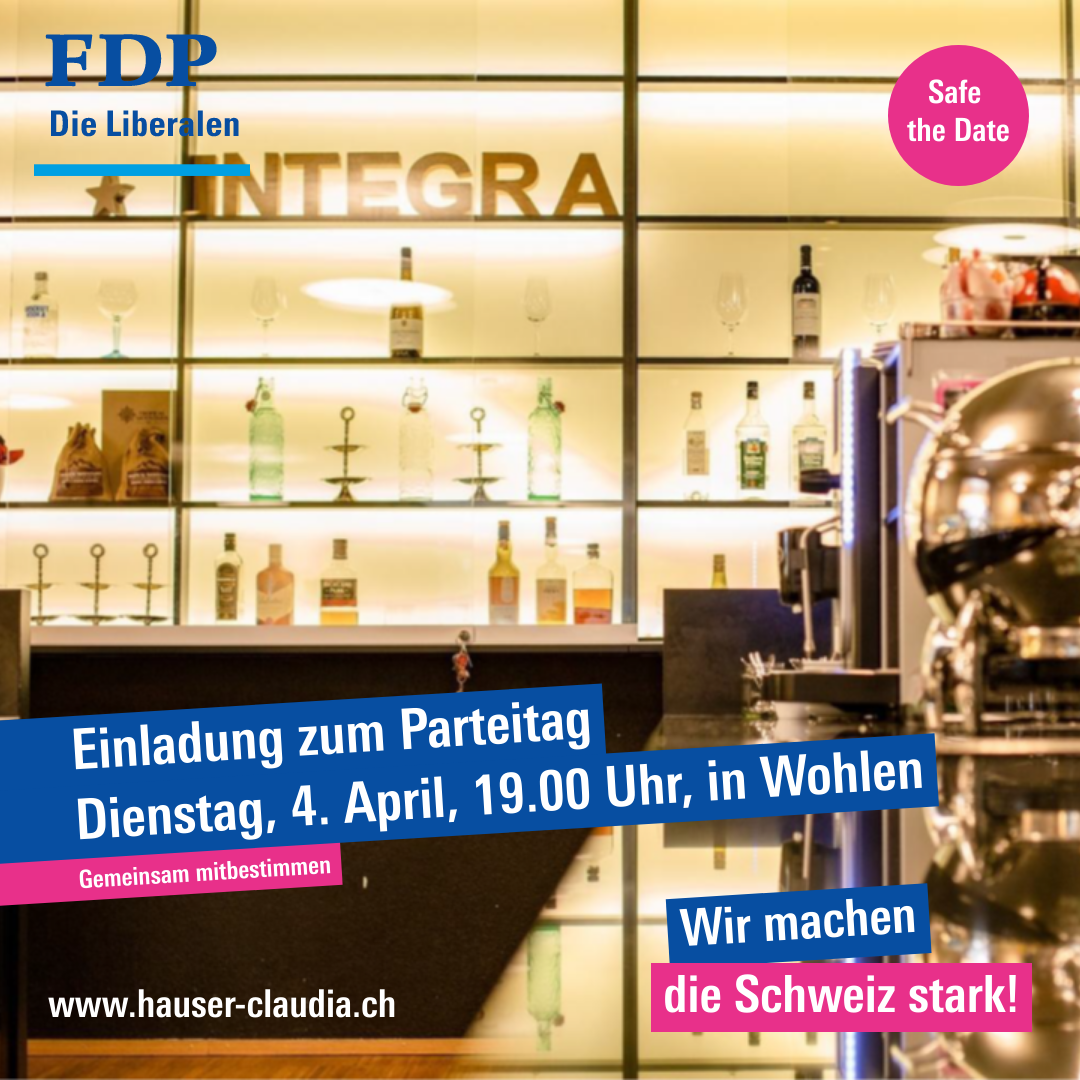 Einladung zum Parteitag FDP Aargau