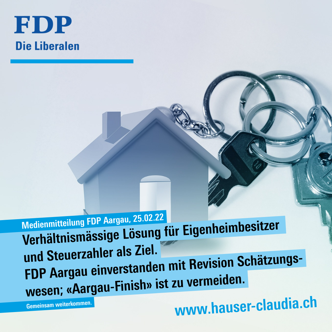 Medienmitteilung FDP Aargau, 25. Februar 2022